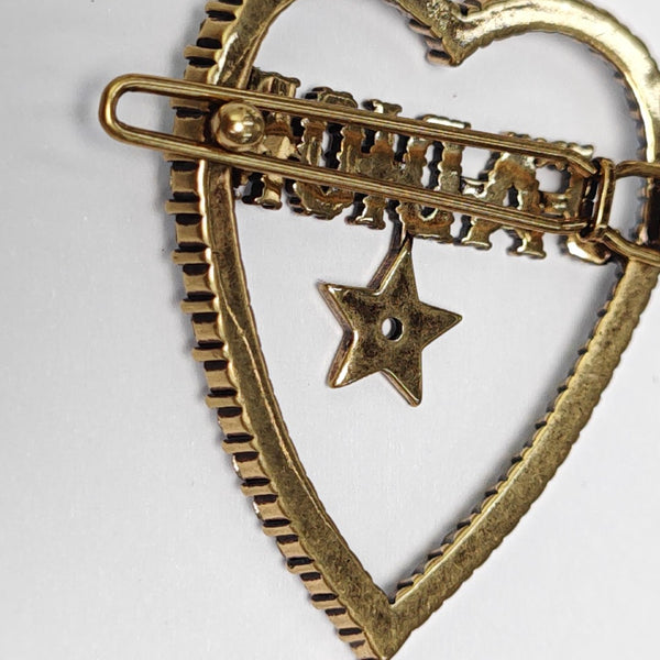 J'adior Metal Gold Brooch