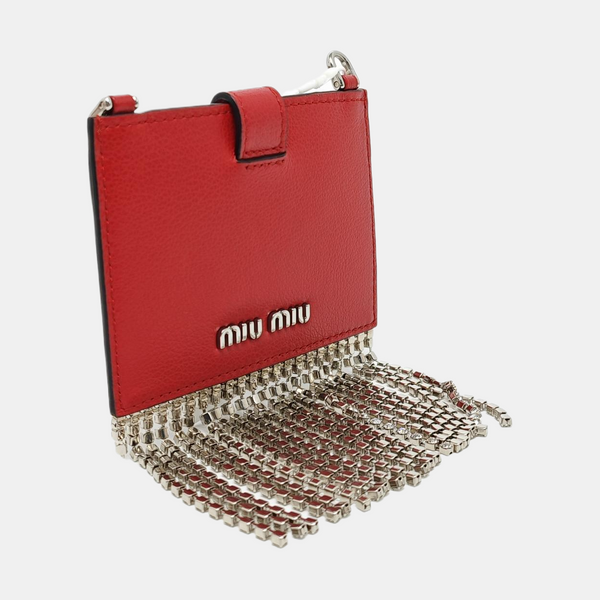 Fringed Calfskin Red