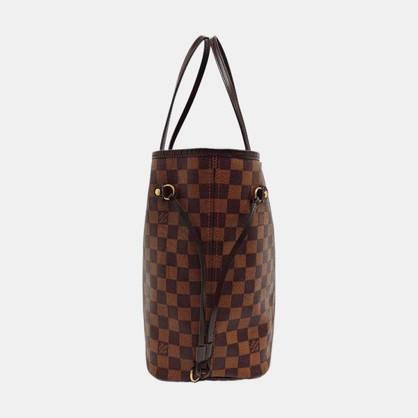 NEVERFULL MM Damier Ebene Coated Canvas Brown