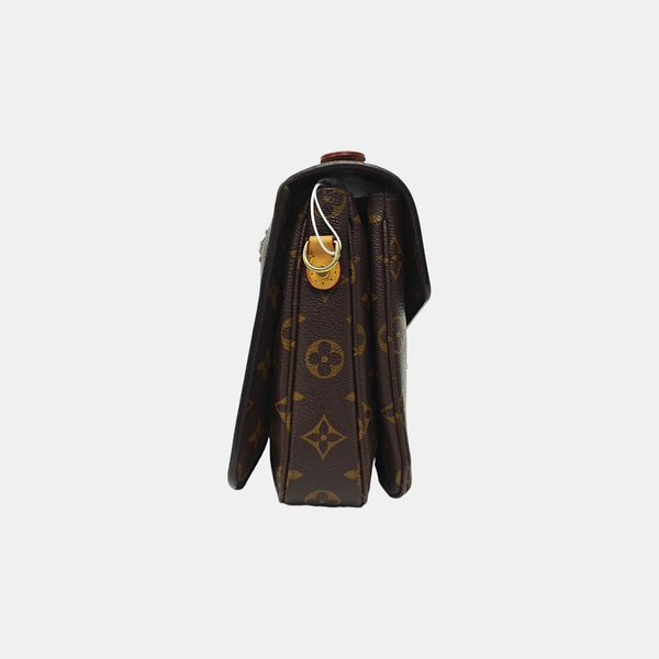 MÉTIS MM Monogram Coated Canvas Brown