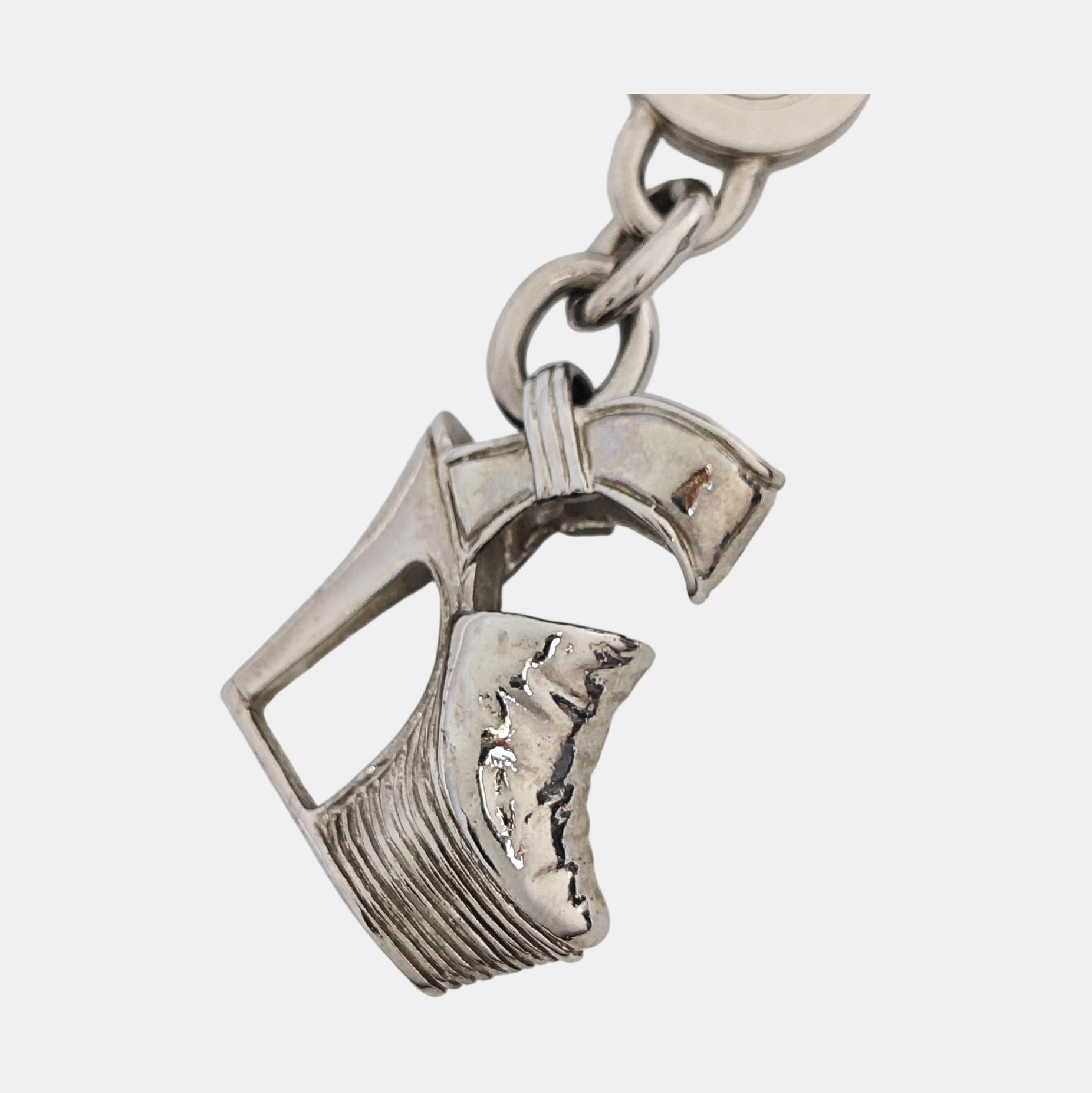 Metal Bag Charm Silver