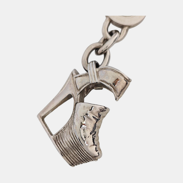 Metal Bag Charm Silver