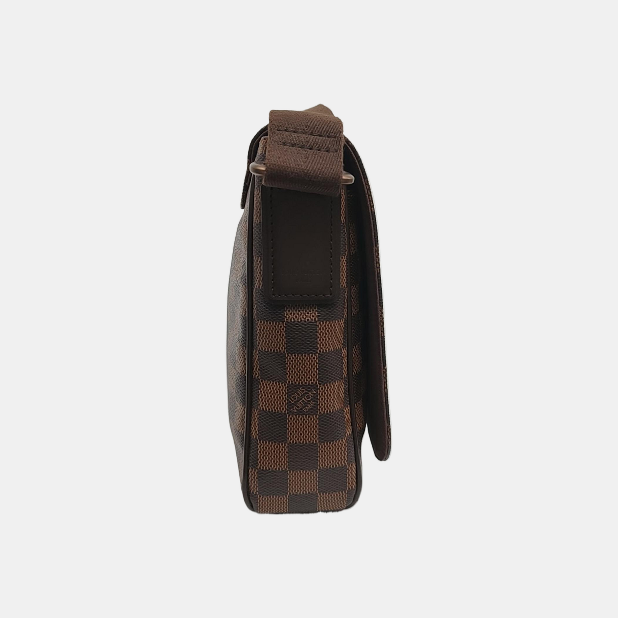 DISTRICT PM Damier Ebene Coated Canvas Brown