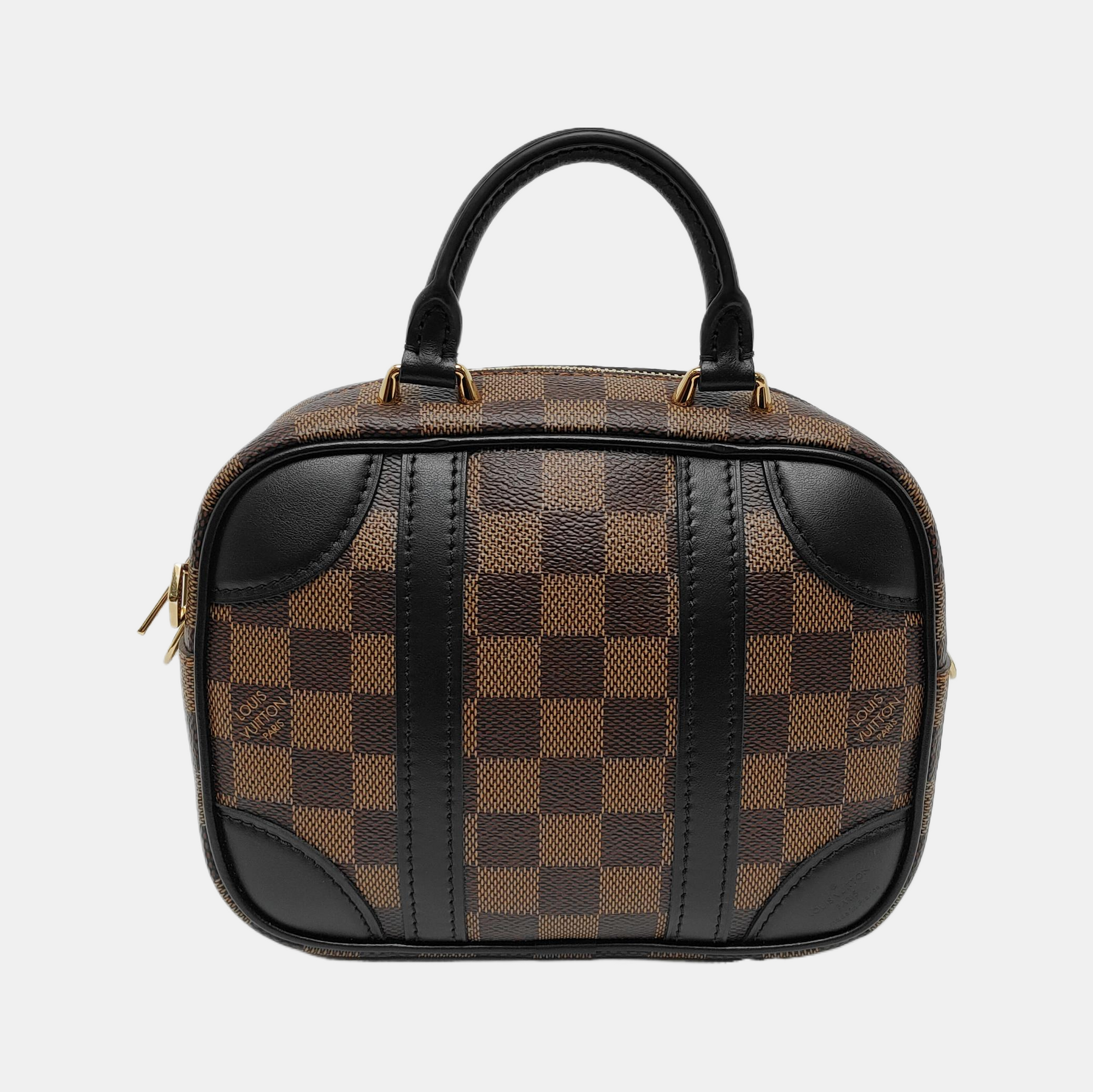VALISETTE BB Damier Ebene Coated Canvas Brown