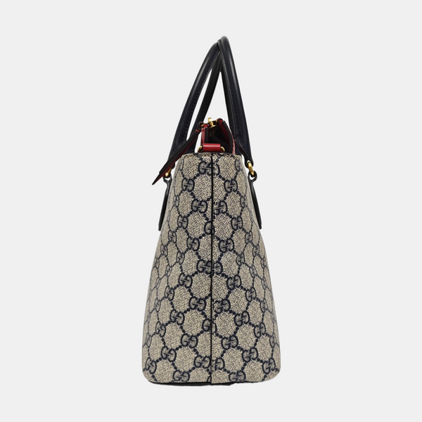 GG Blooms Monogram Coated Canvas Beige
