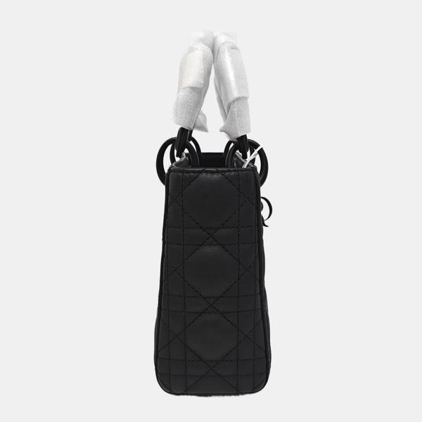 Lady Dior Mini Cannage Lambskin Black