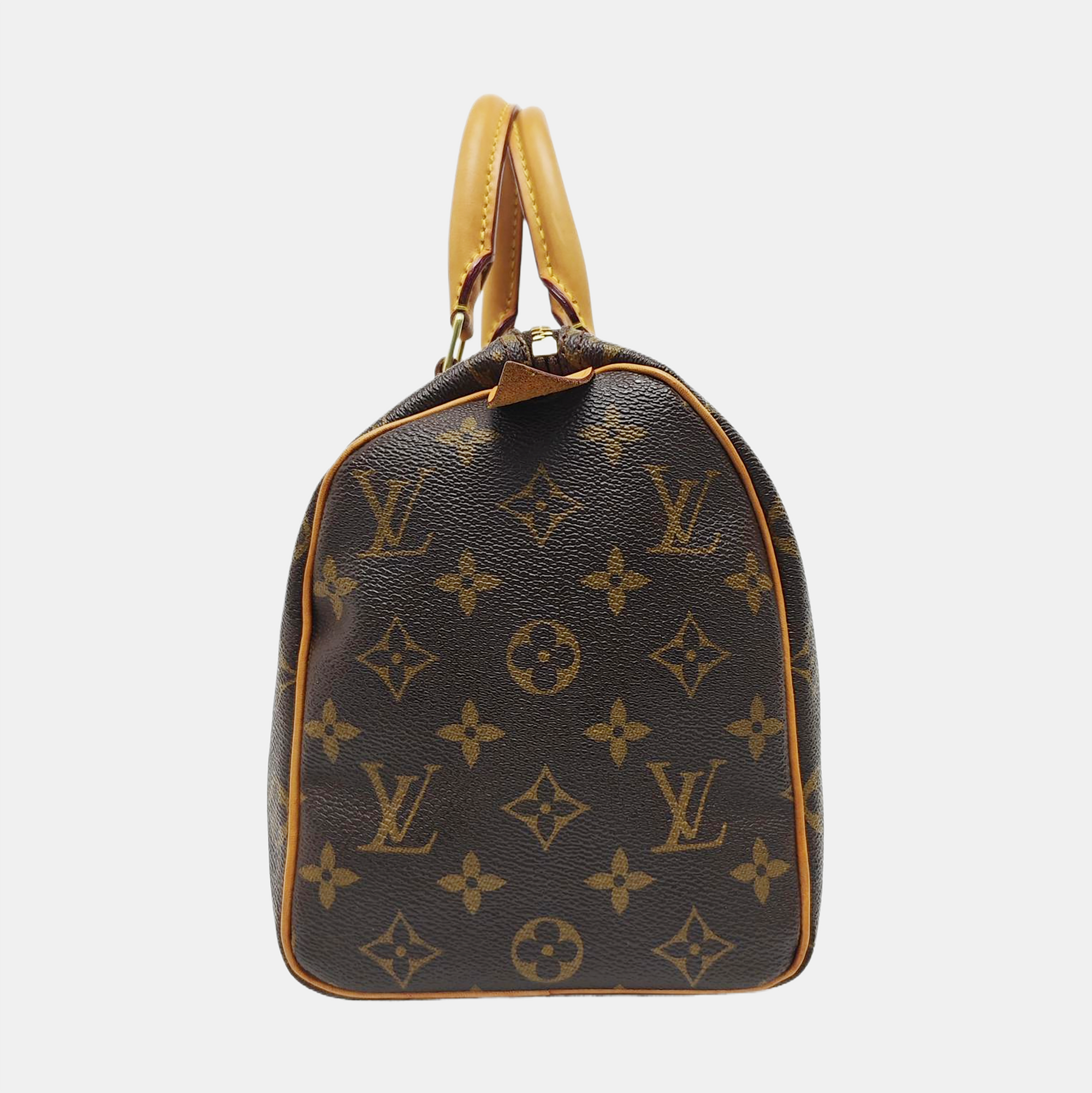 SPEEDY 25 Monogram Coated Canvas Brown