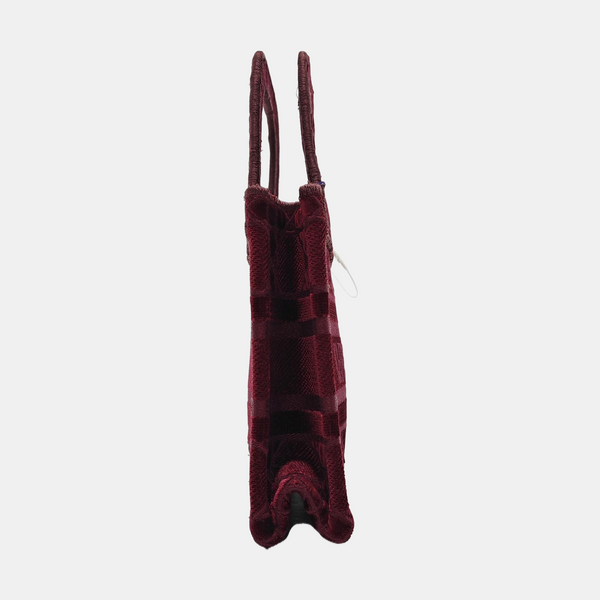 Authenticated pre-owned  Book Tote Mini Velvet Red - Tote Bag at Looply