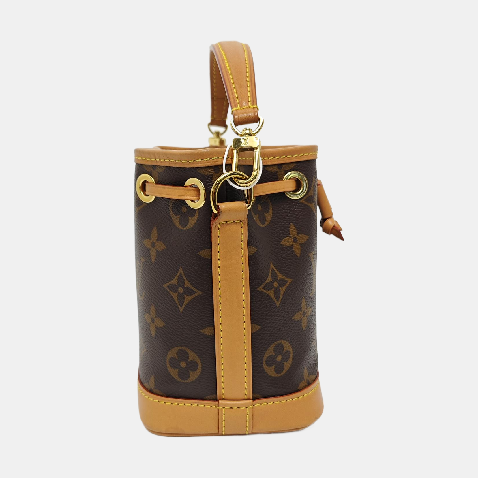 NOÉ Nano Monogram Coated Canvas Brown