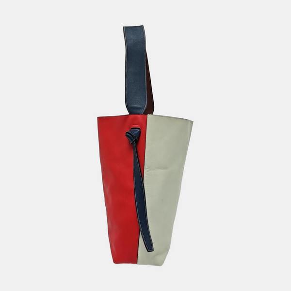 TWISTED CABAS Small Calfskin Green
