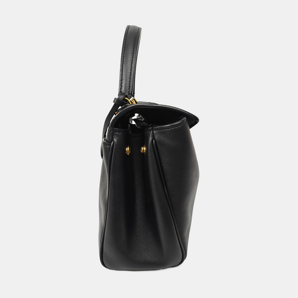 Calfskin Shoulder Bag Mini Black