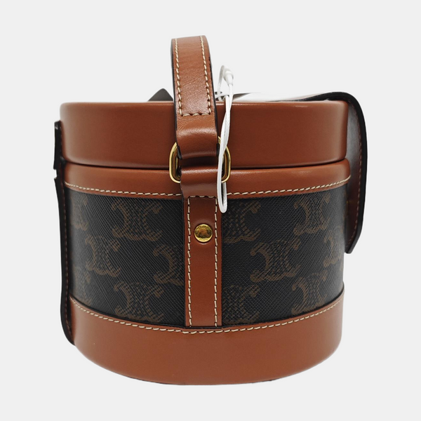 Authenticated pre-owned  TRIOMPHE Small Coated Canvas Brown - Crossbody Bag at Looply
