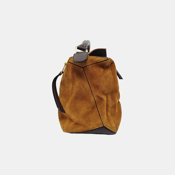 Puzzle Medium Suede Brown