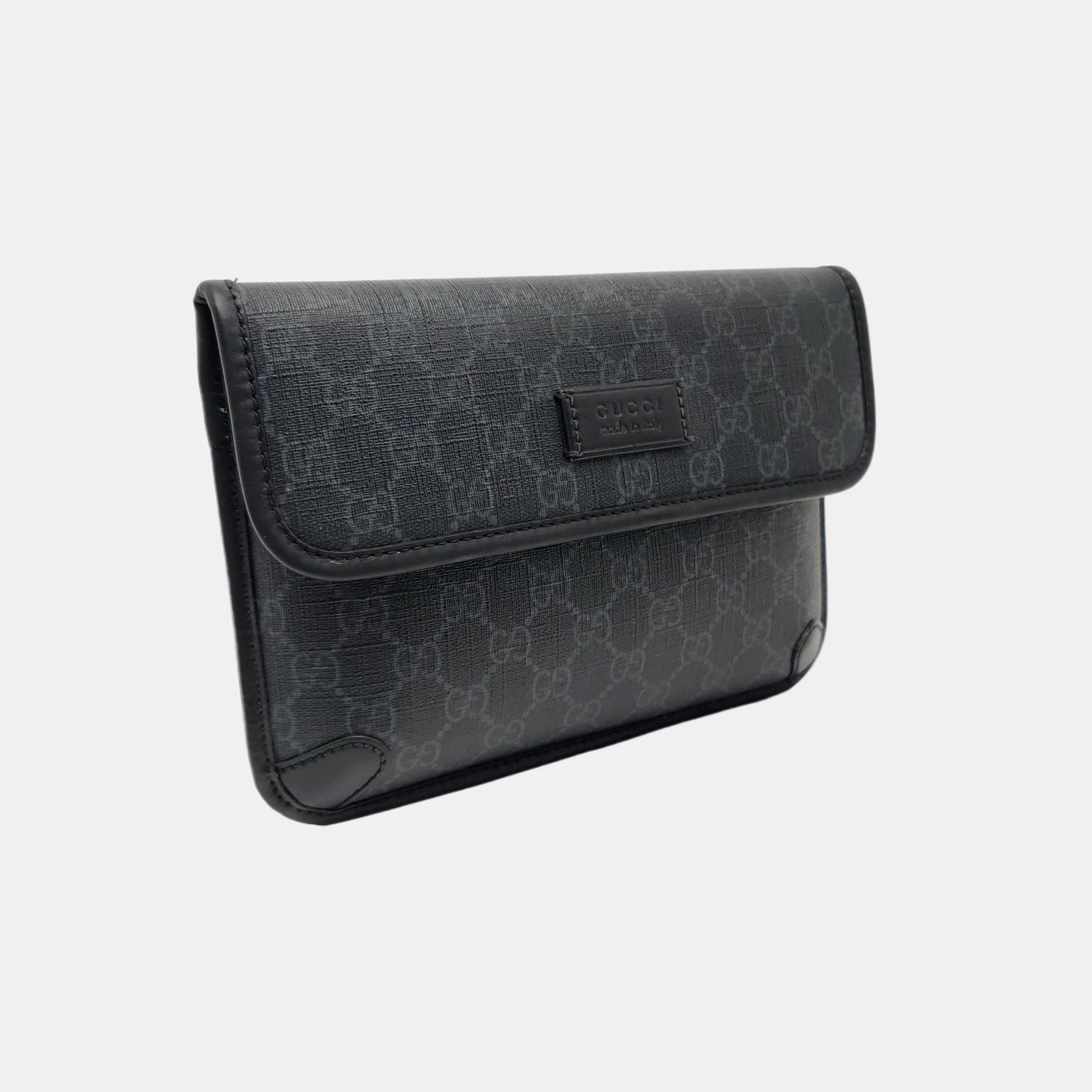 Neo Vintage Monogram Coated Canvas Black