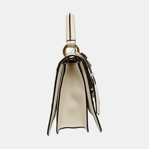 Queen Margaret Small Calfskin White