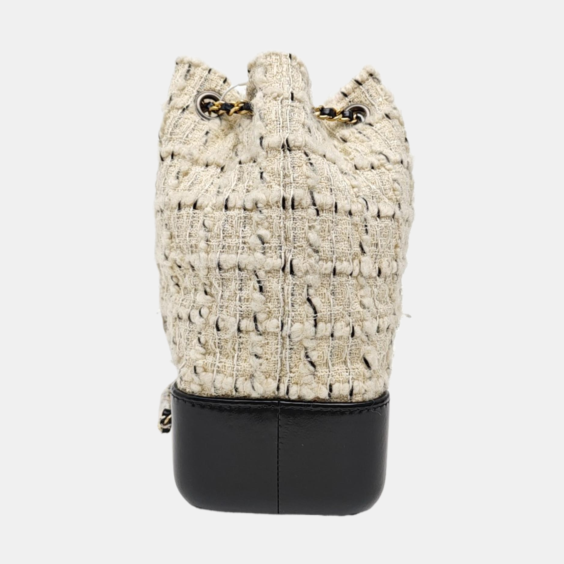 GABRIELLE Small Quilted Wool White