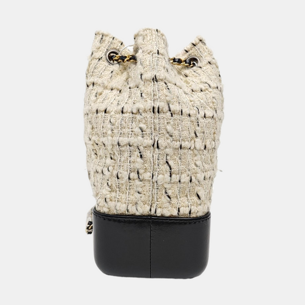 GABRIELLE Small Quilted Wool White