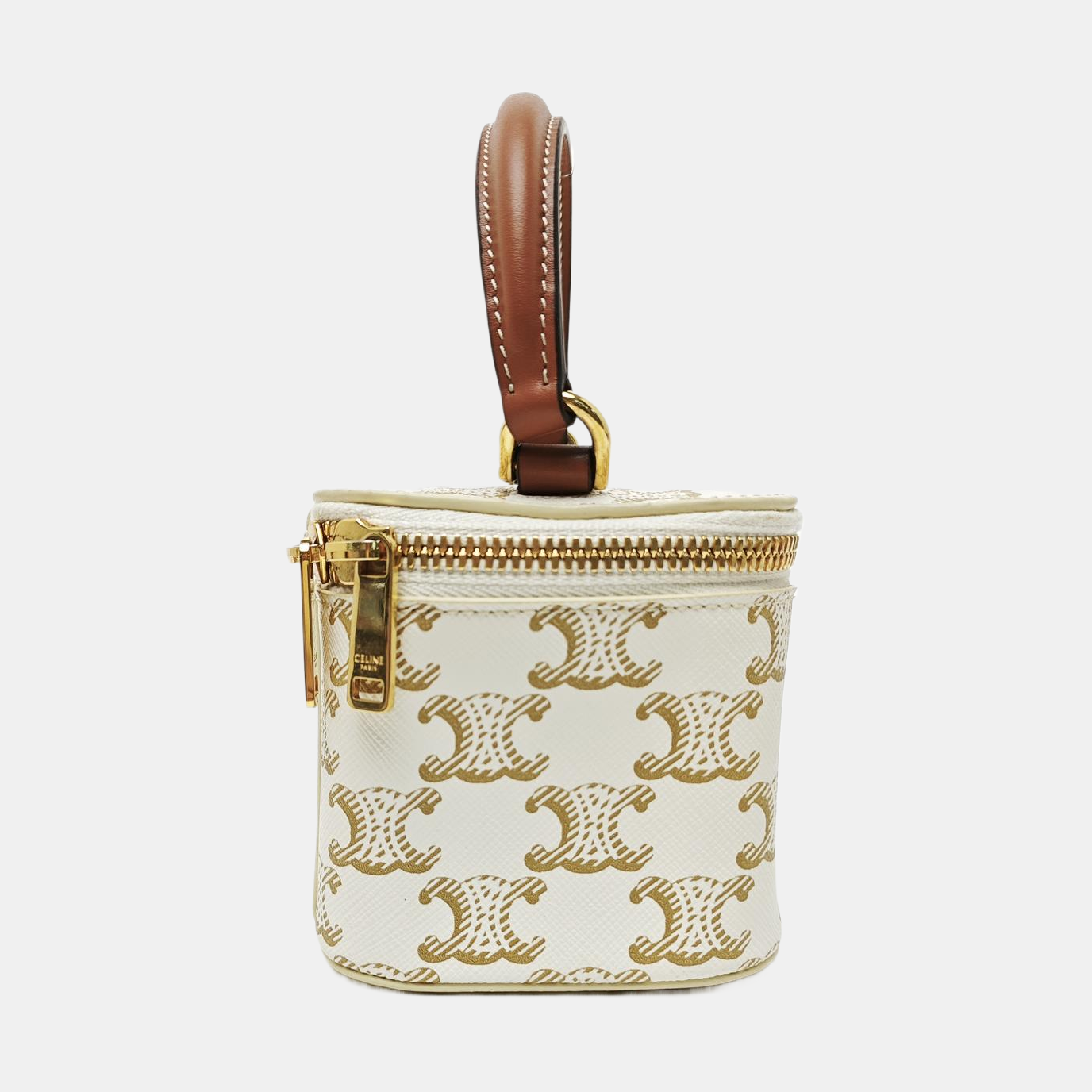 Coated Canvas Shoulder Bag White
