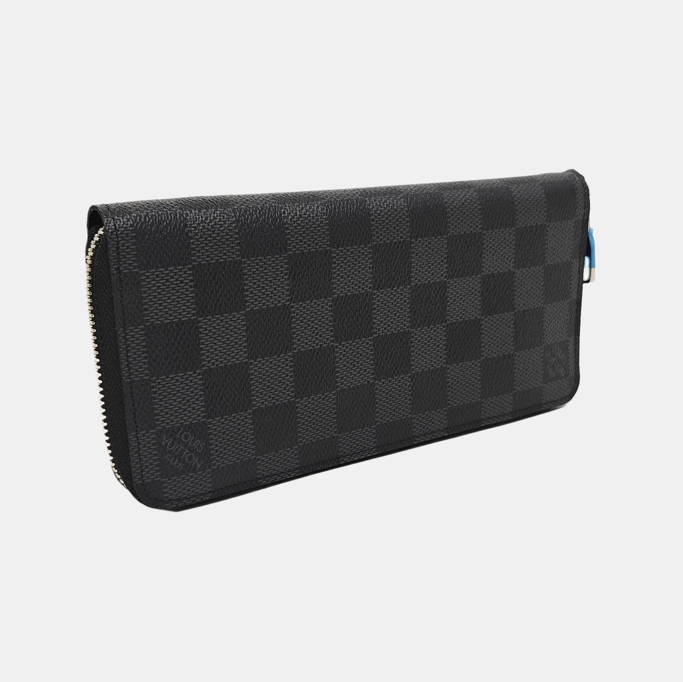 ZIPPY Damier Graphite Coated Canvas Gray Wallet