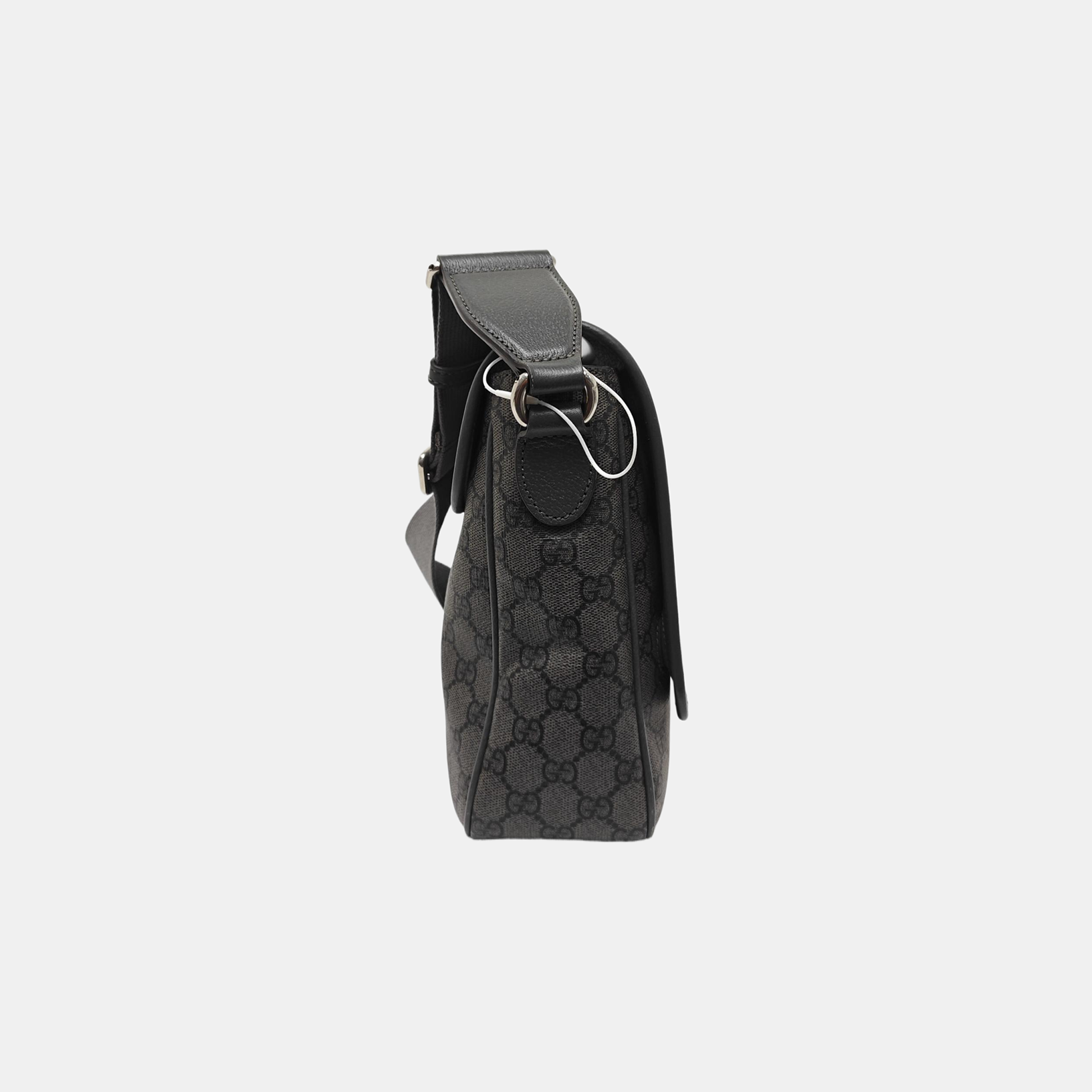 Ophidia Medium Monogram Coated Canvas Gray