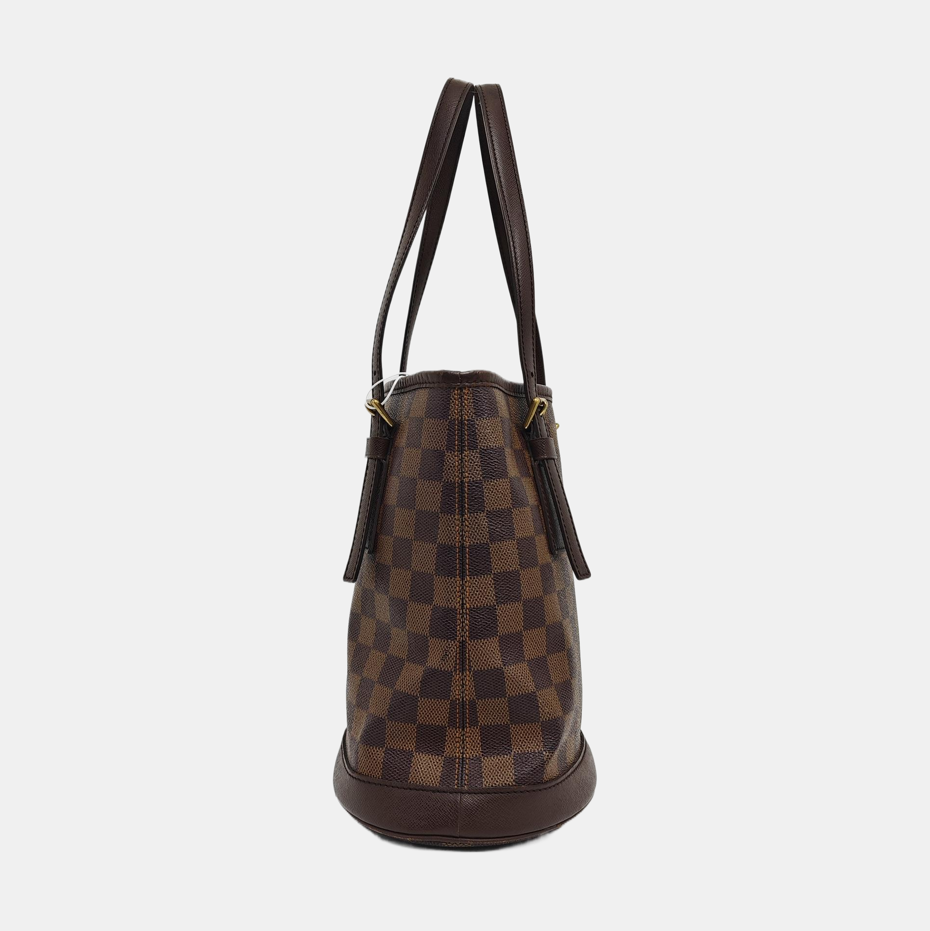 BUCKET PM Damier Ebene Coated Canvas Brown