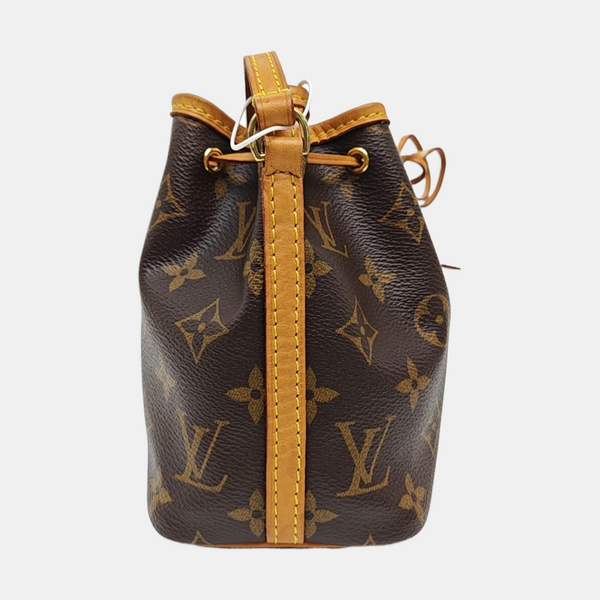 NÉONOÉ Nano Monogram Coated Canvas Brown