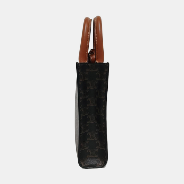 CABAS CELINE Mini Coated Canvas Brown