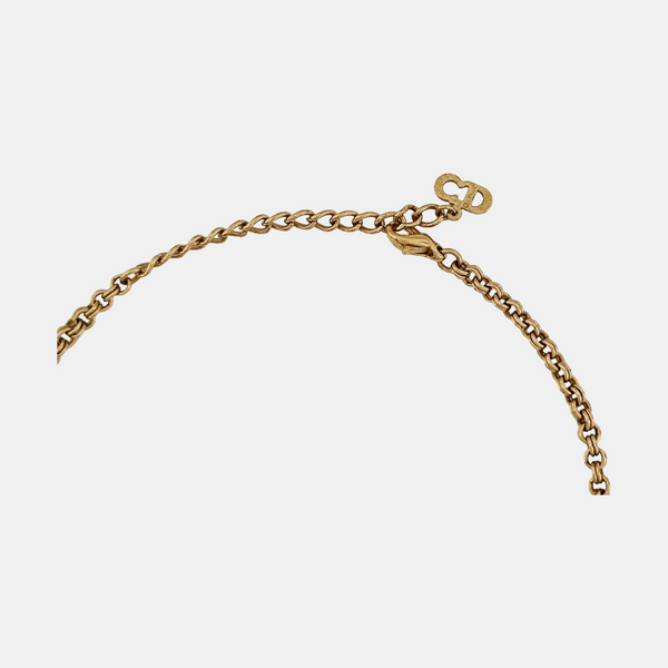 Petit CD Metal Gold Necklace