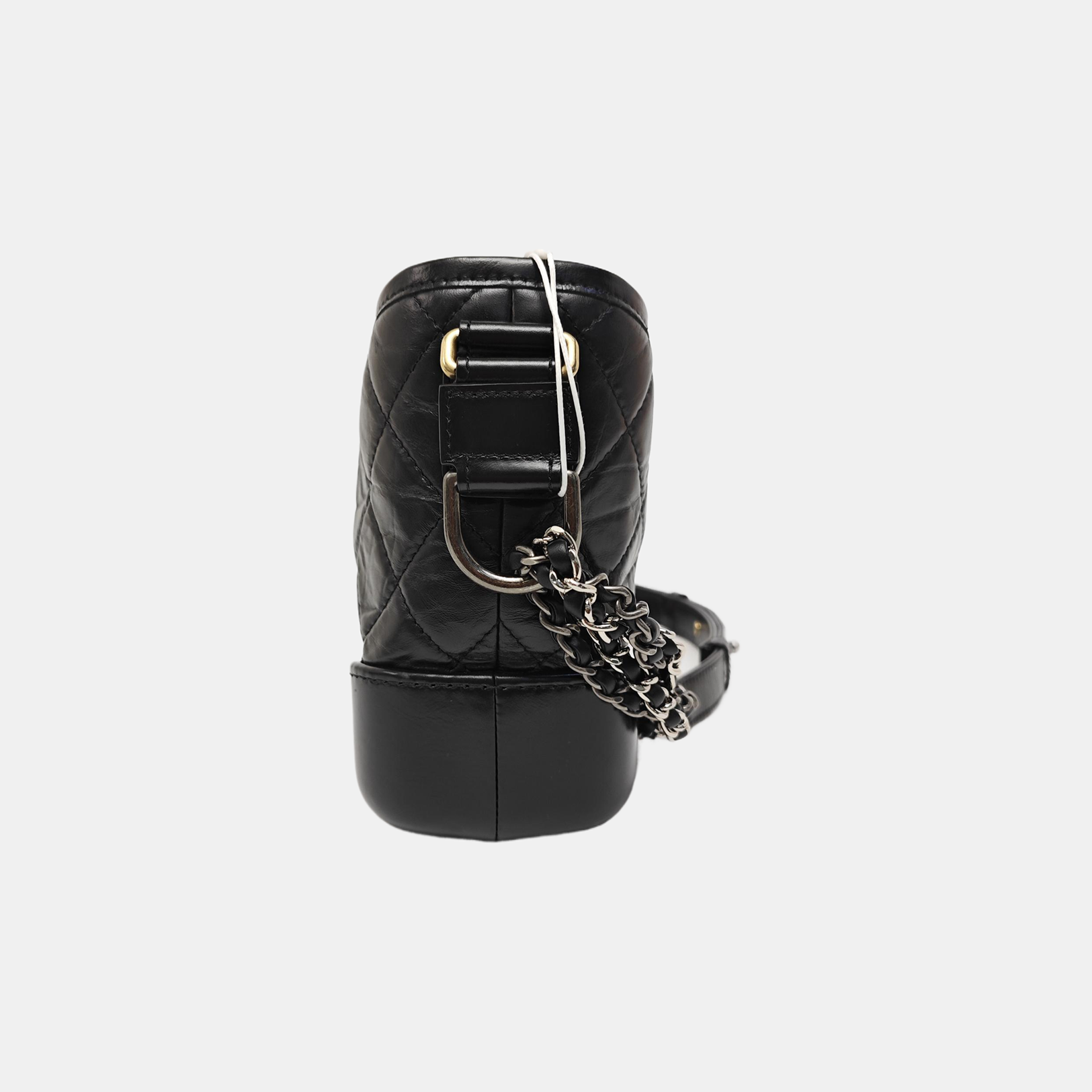 GABRIELLE Small Quilted Calfskin Black