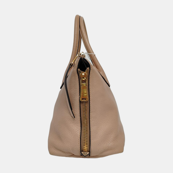 Calfskin Shoulder Bag Beige