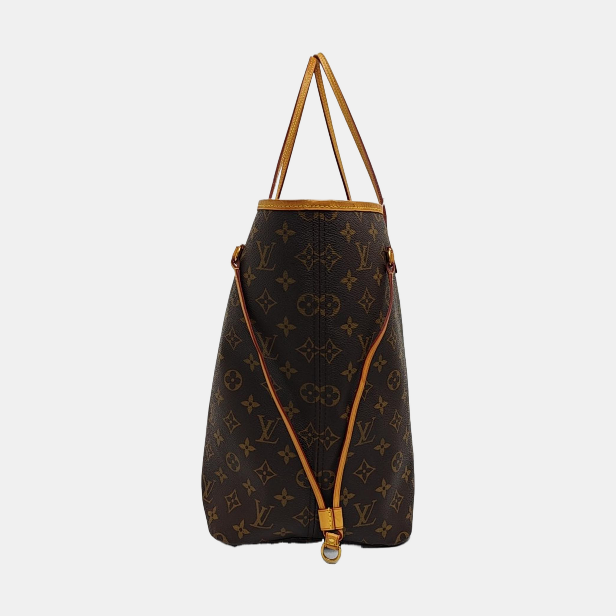 NEVERFULL GM Monogram Coated Canvas Brown