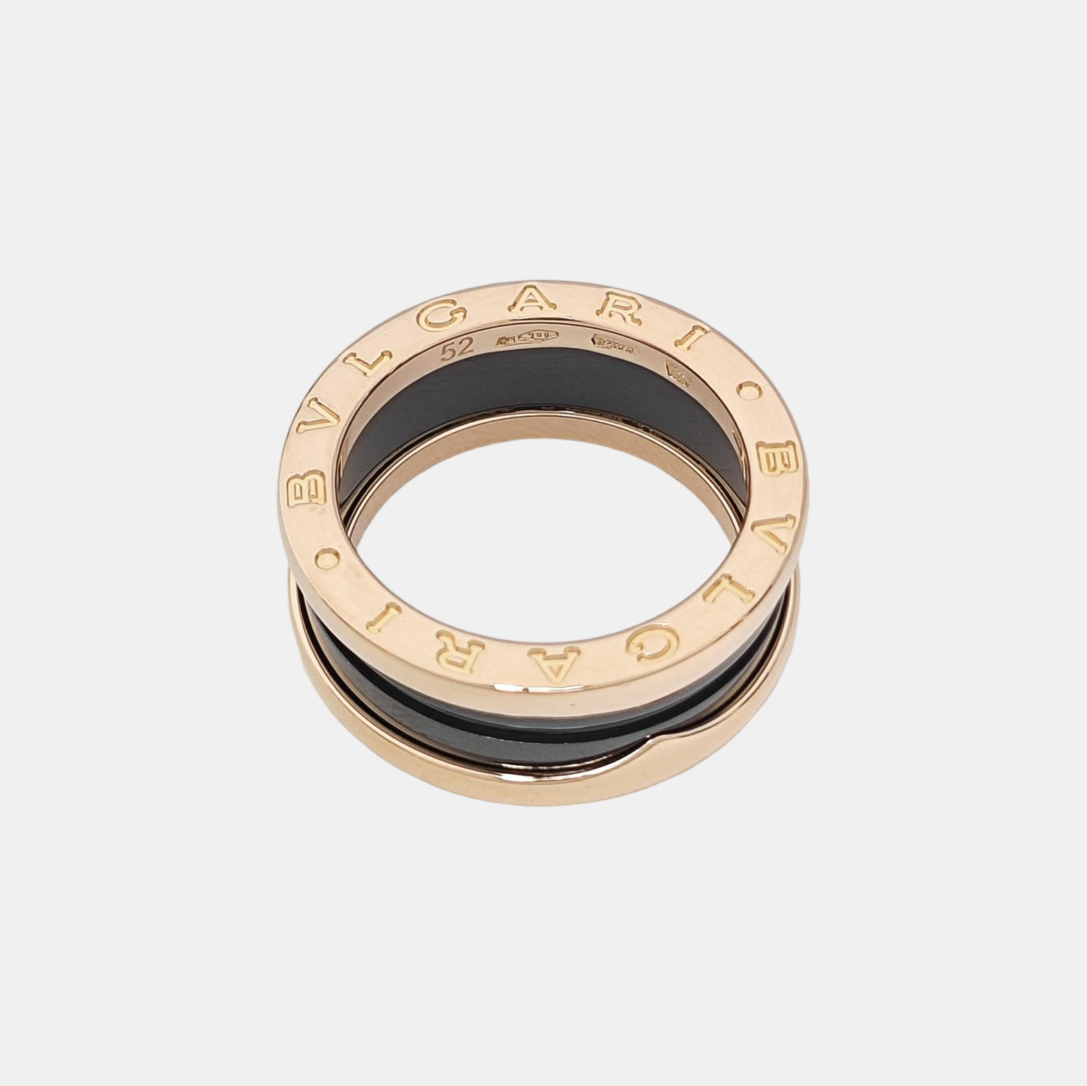 B.ZERO1 18k Rose Gold Ring EU 52