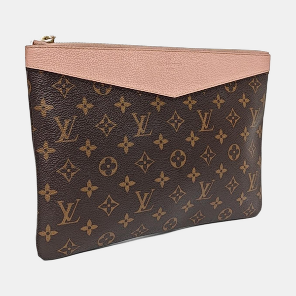 DAILY Monogram Coated Canvas Brown