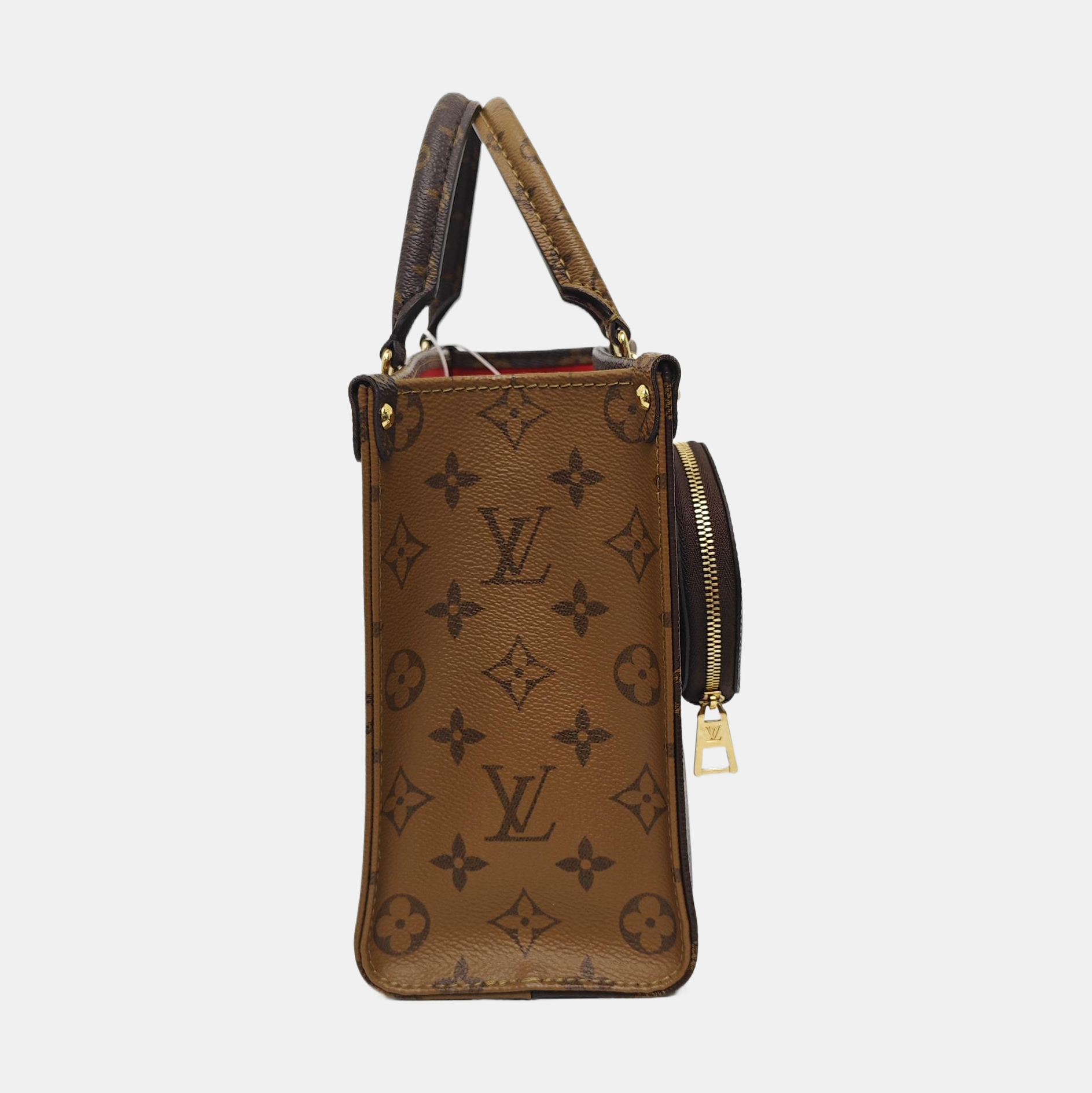 ONTHEGO PM Monogram Coated Canvas Brown