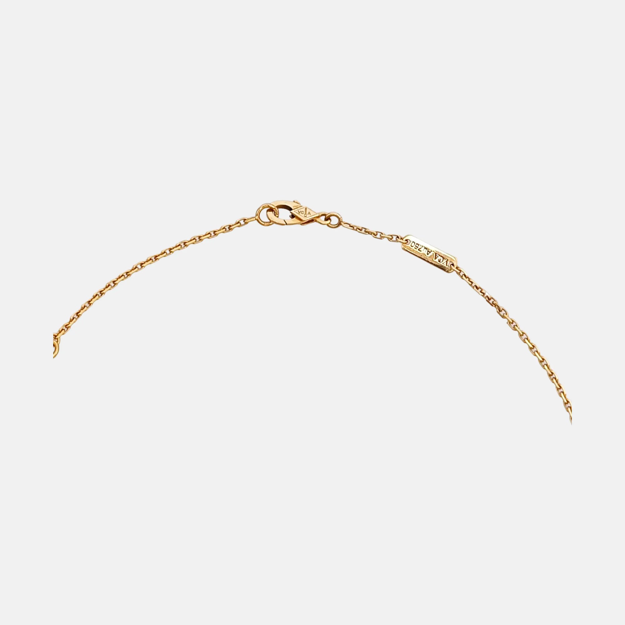 Two Butterfly 18k Rose Gold Necklace