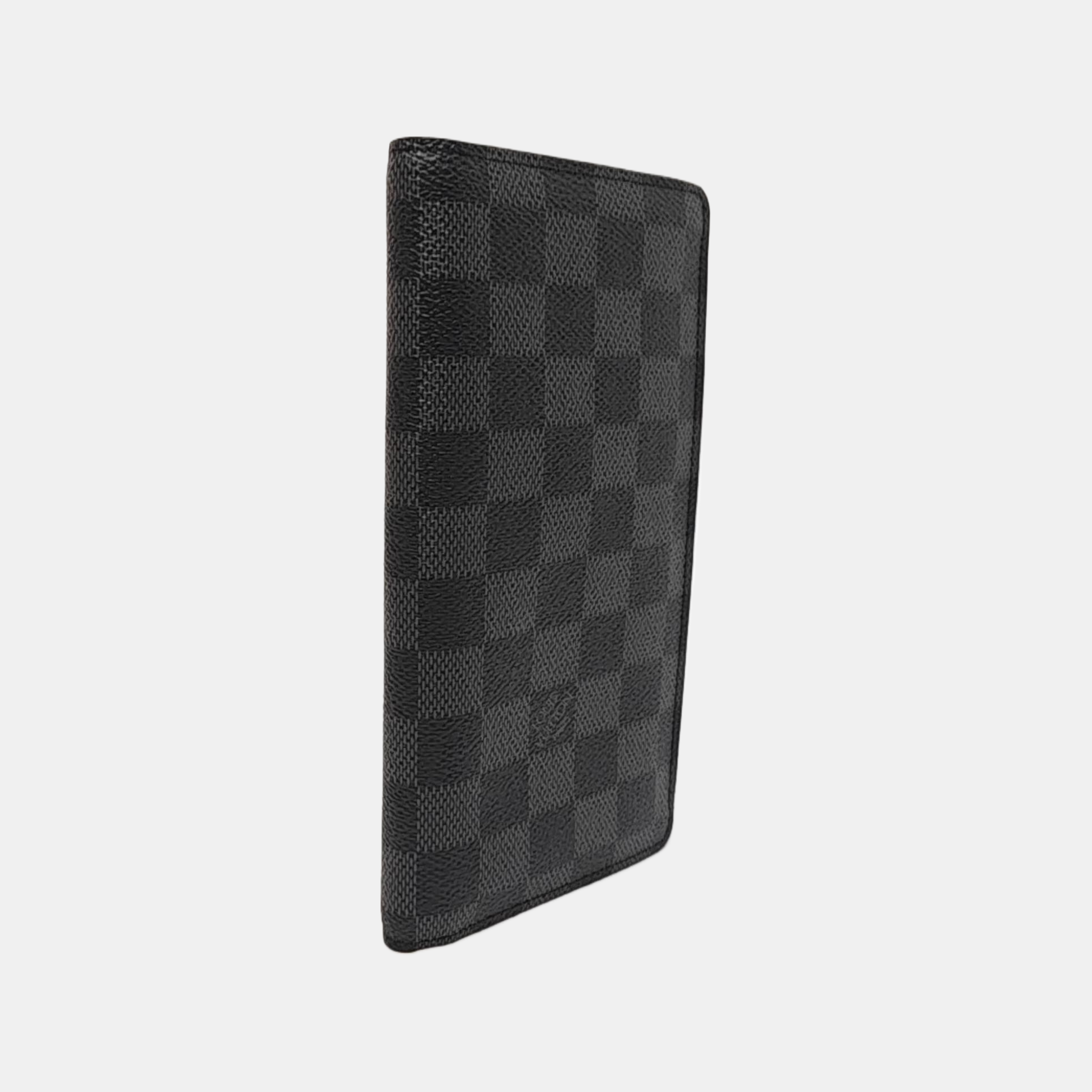 BRAZZA Damier Graphite Coated Canvas Black Wallet
