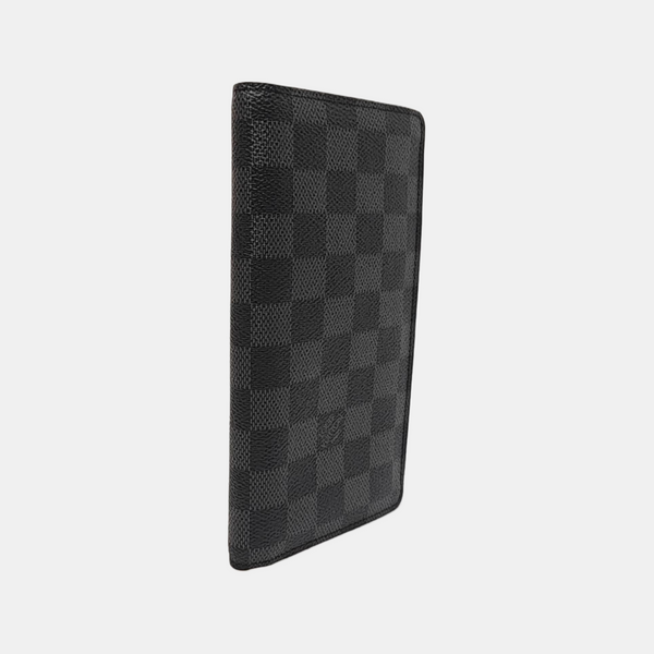 BRAZZA Damier Graphite Coated Canvas Black Wallet