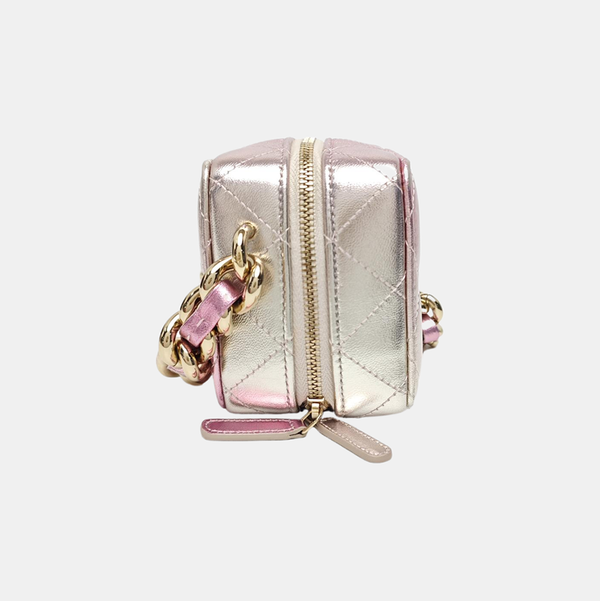 Quilted Calfskin Shoulder Bag Multicolor