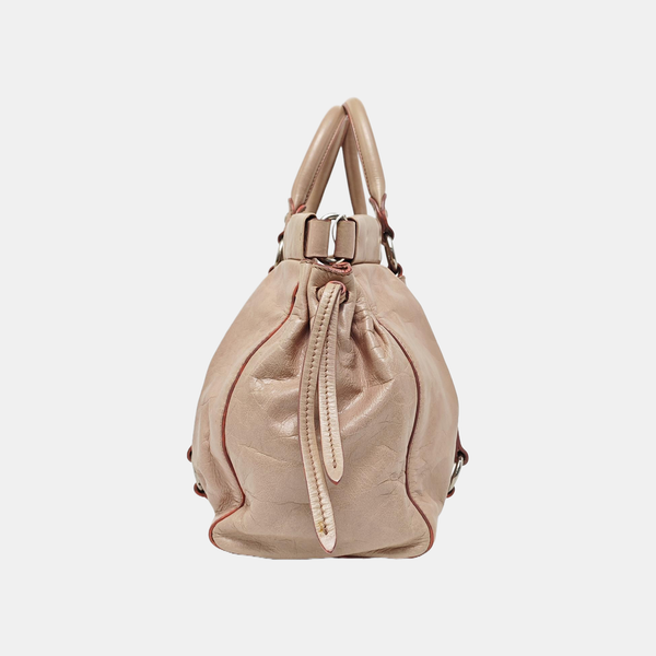 Calfskin Tote Bag Pink