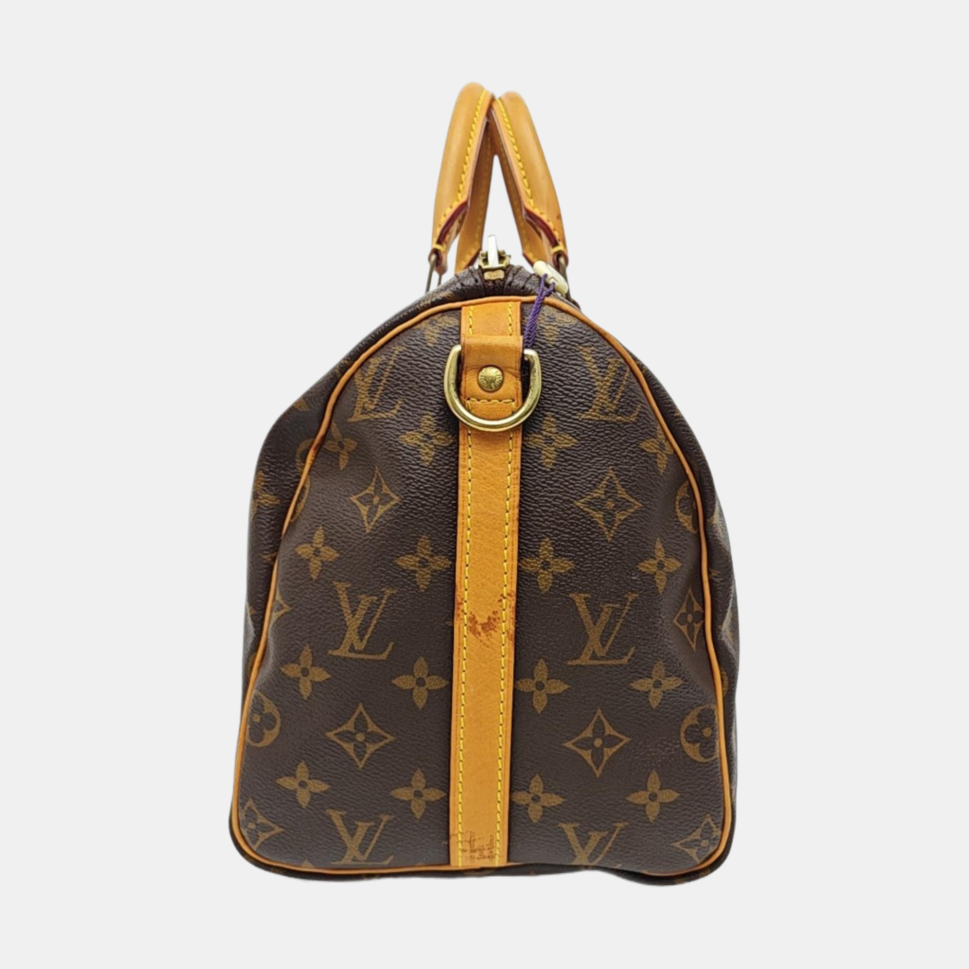 SPEEDY 30 Monogram Coated Canvas Brown