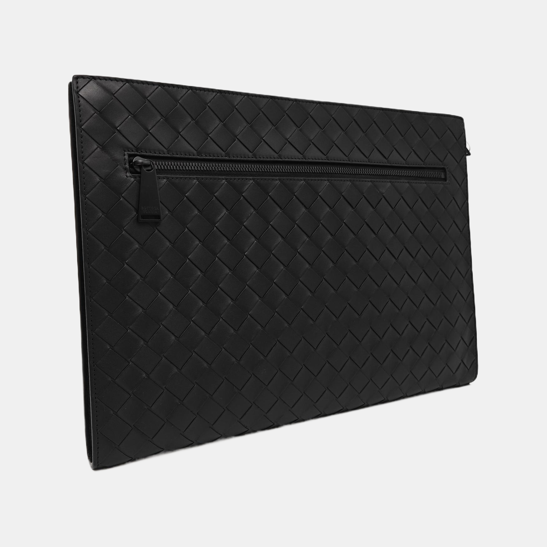 Calfskin Clutch Small Black