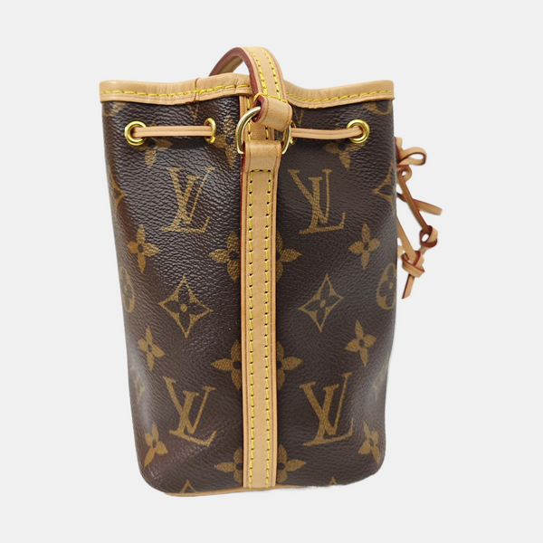 NÉONOÉ Nano Monogram Coated Canvas Brown