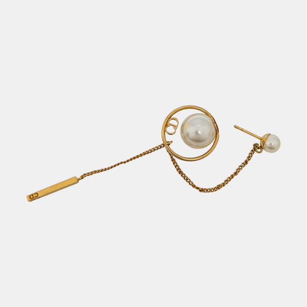 Dior Tribales Brass Gold Stud Earrings