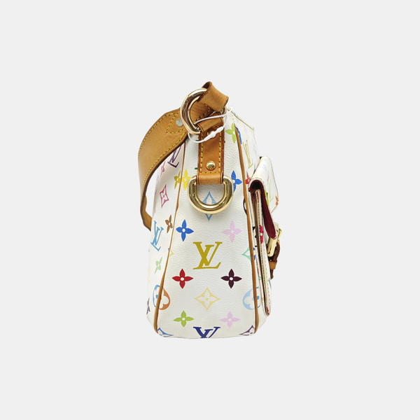 LODGE GM Monogram Coated Canvas White