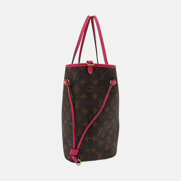 NEVERFULL INSIDE OUT MM Monogram Coated Canvas Brown
