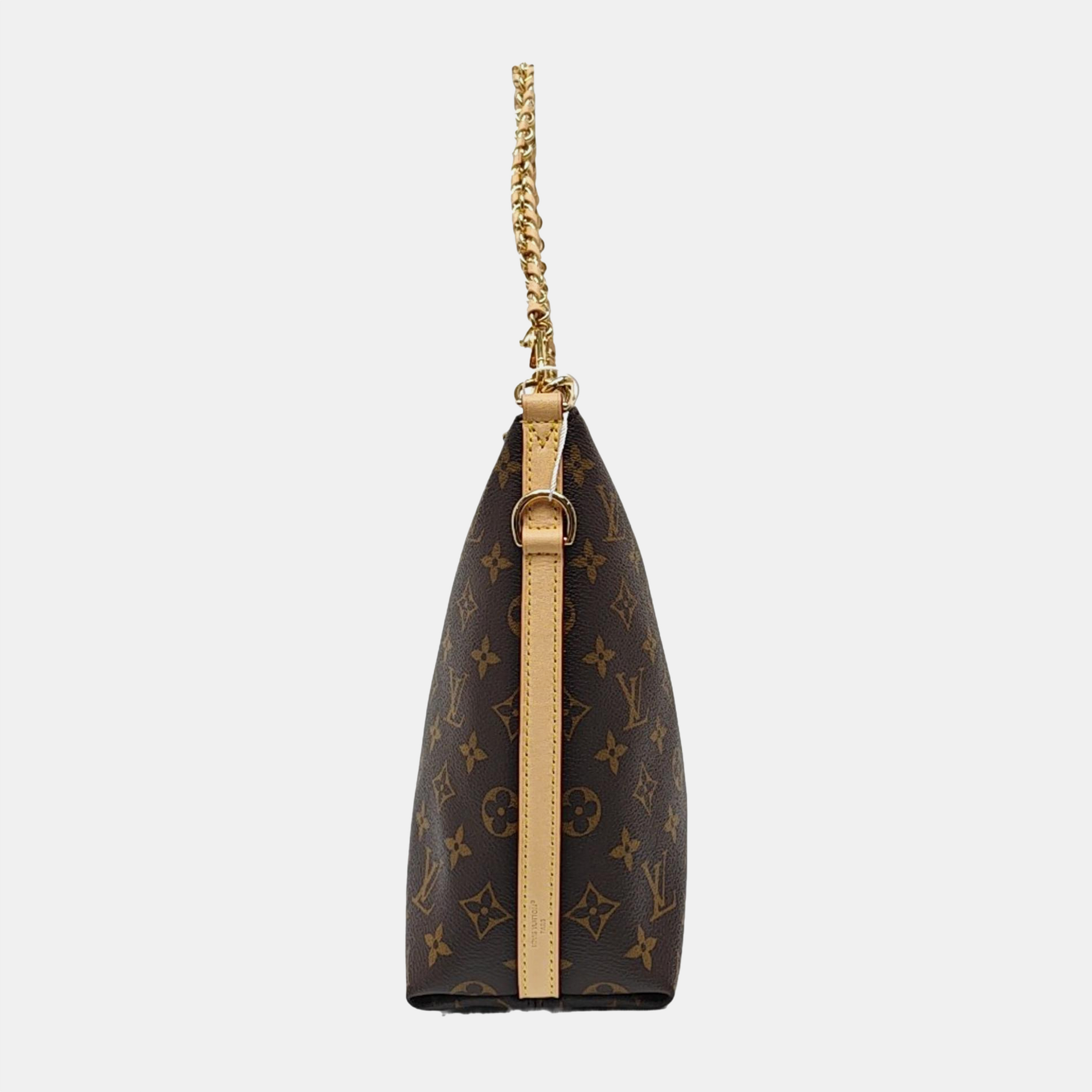 Monogram Coated Canvas Shoulder Bag Brown