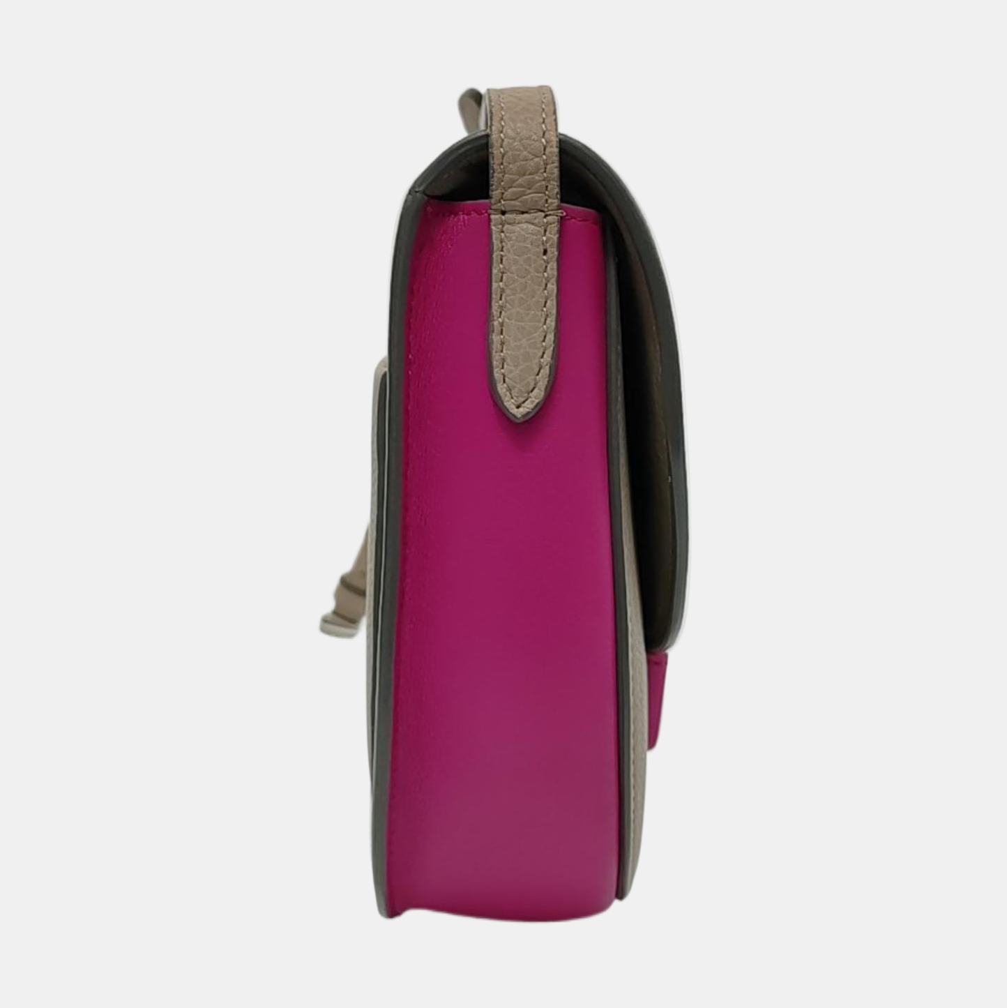 TROTTEUR Small Calfskin Gray