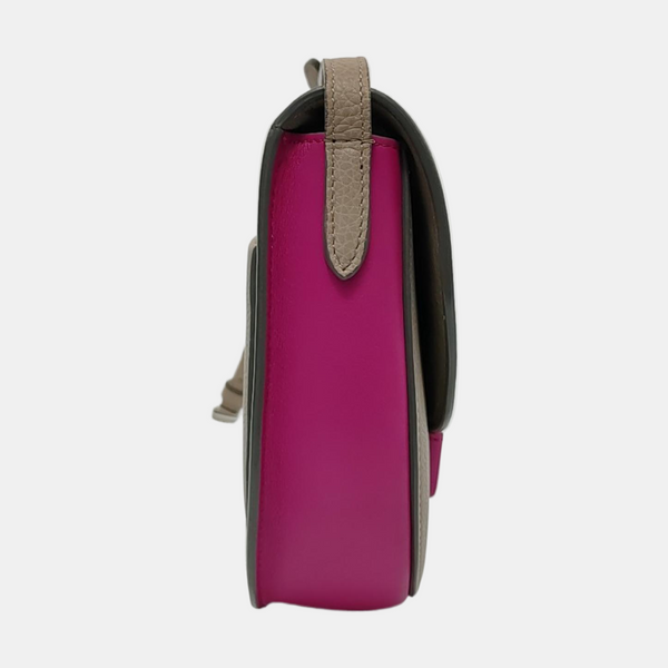 TROTTEUR Small Calfskin Gray