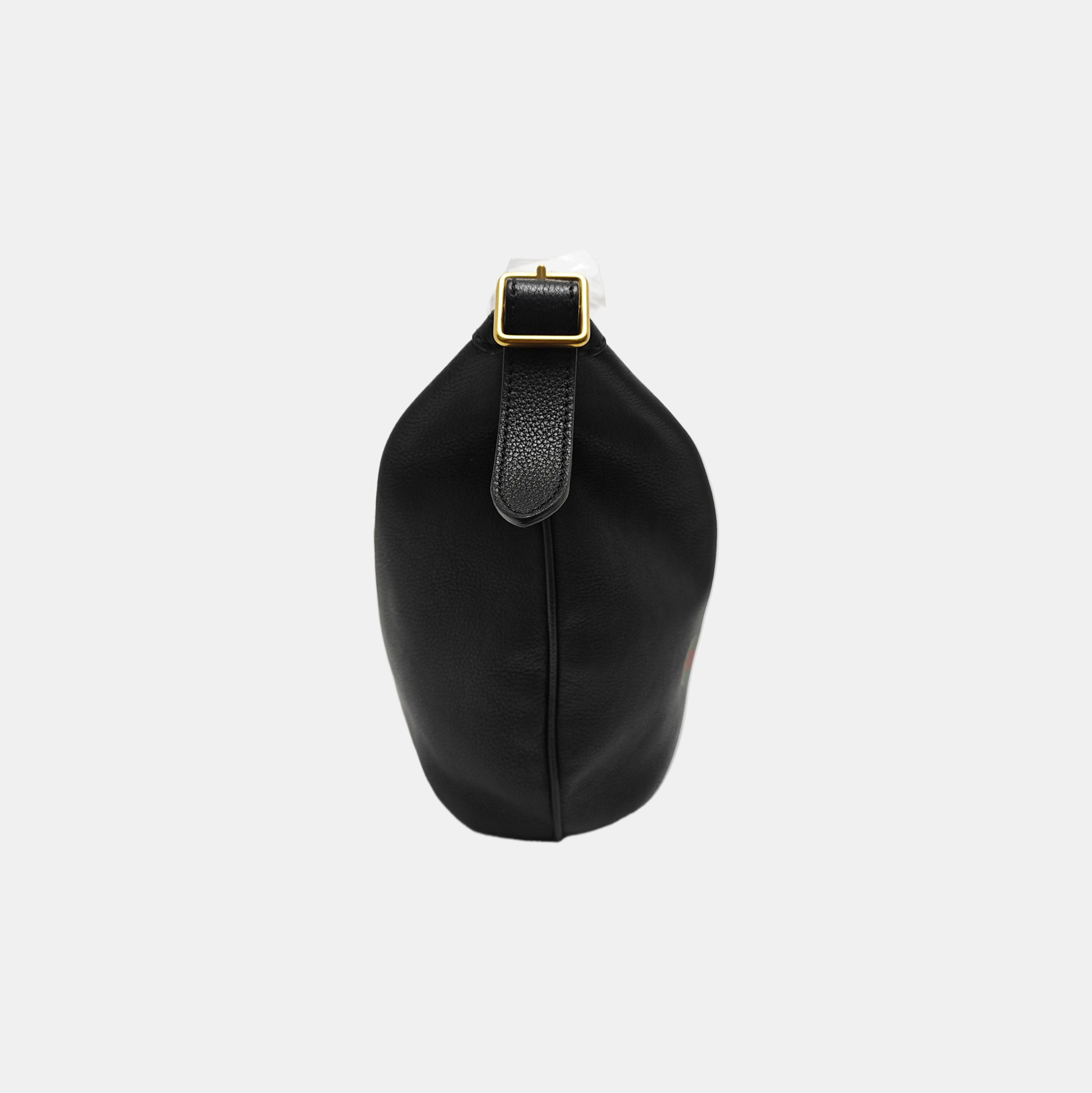 Print Calfskin Black