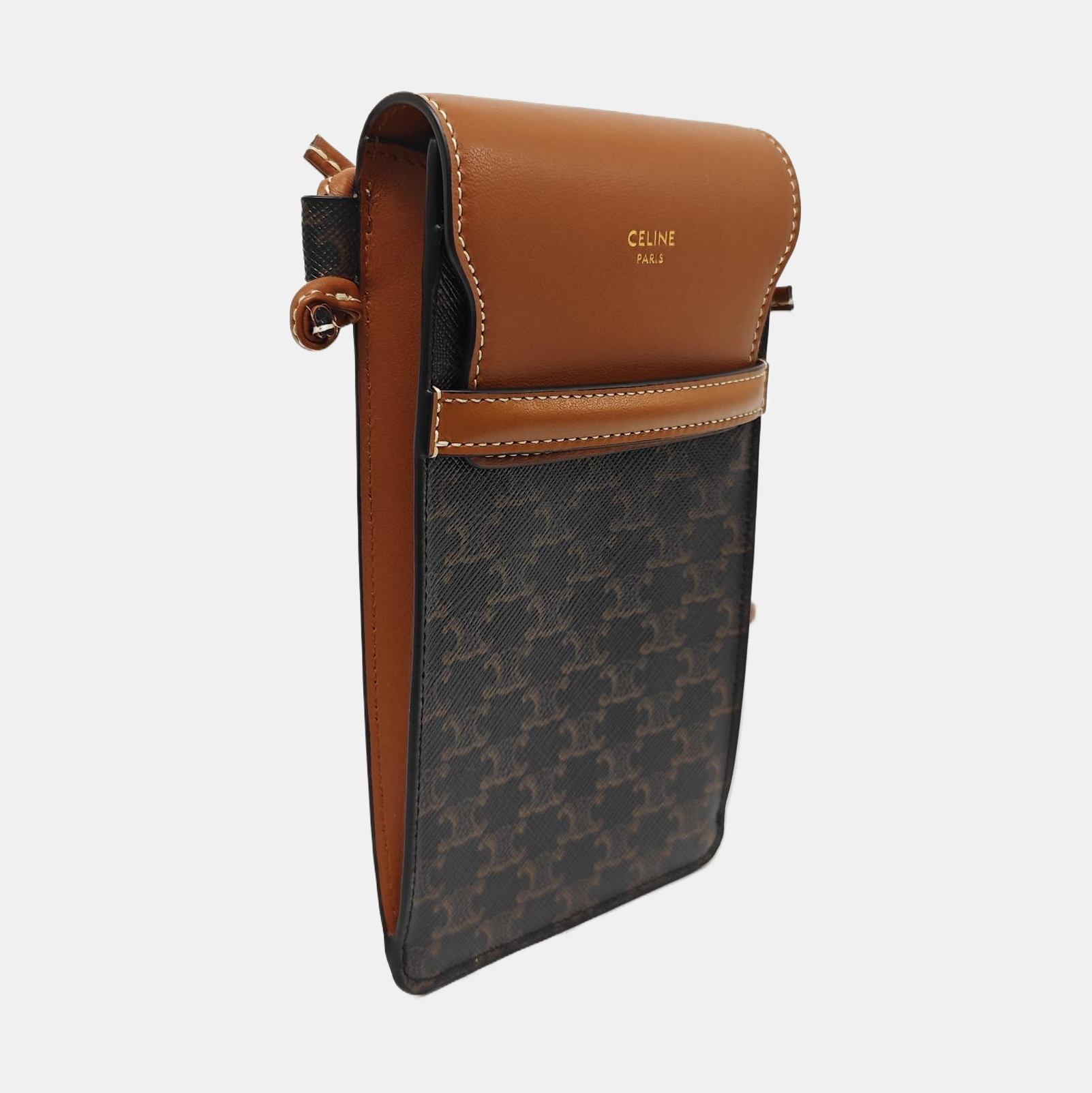 TRIOMPHE Mini Coated Canvas Brown